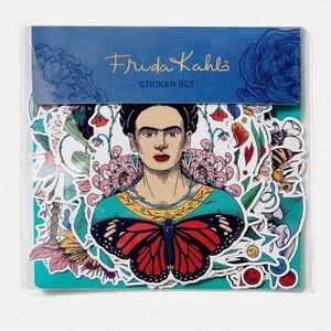 Frida Kahlo Bundle Lot Sticker Set of 50 and Pair of Ankle Socks